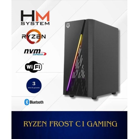 Sistema HM Ryzen Frost C1 Gaming AMD Ryzen 5 4500/16 GB/500 GB SSD/GTX 1650