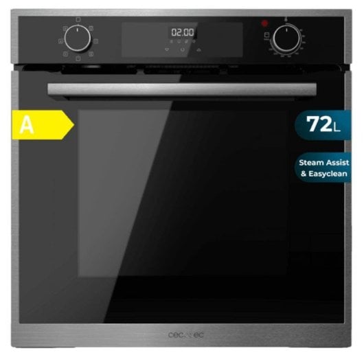 Horno eléctrico Cecotec Bolero Hexa M226000 Edge 72 L Negro Gris con función vapor y autolimpieza