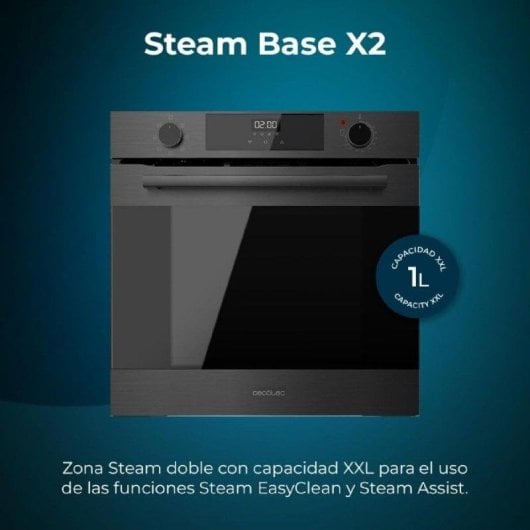 Horno elektrisch Cecotec Bolero Hexa M226000 Matt 72 Liter Schwarz mit Dampffunktion