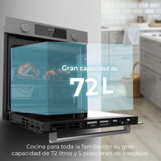 Four multifonction intégrable Cecotec Bolero Hexa M226000 verre gris A