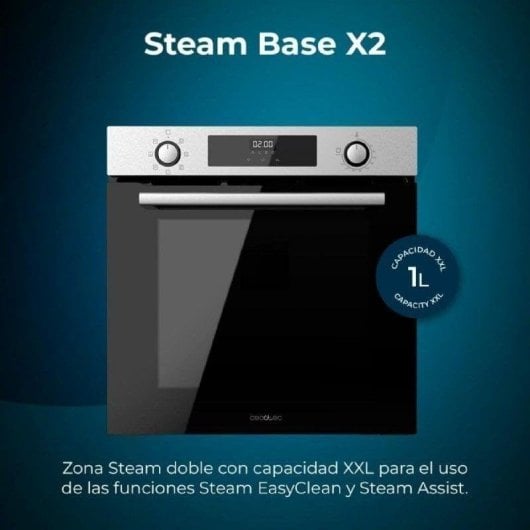 Forno Multifunções Cecotec Bolero Hexa M226000 Hidrolítico 72L 60cm A Vapor Inox Preto