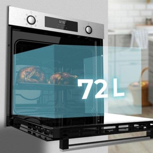 Forno Multifunções Cecotec Bolero Hexa M226000 Hidrolítico 72L 60cm A Vapor Inox Preto