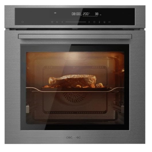 Forno Multifunções Cecotec Bolero Hexa SM406000 Edge+ Hidrolítico 72L 60cm A+ Grill Inox