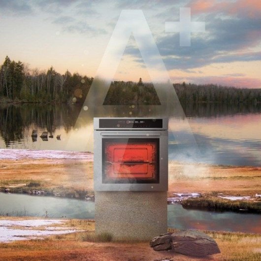 Forno Multifunções Cecotec Bolero Hexa SM406000 Edge+ Hidrolítico 72L 60cm A+ Grill Inox