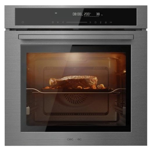 Forno Multifunções Cecotec Bolero Hexa SM406000 Edge+ Hidrolítico 72L 60cm A+ Grill Inox