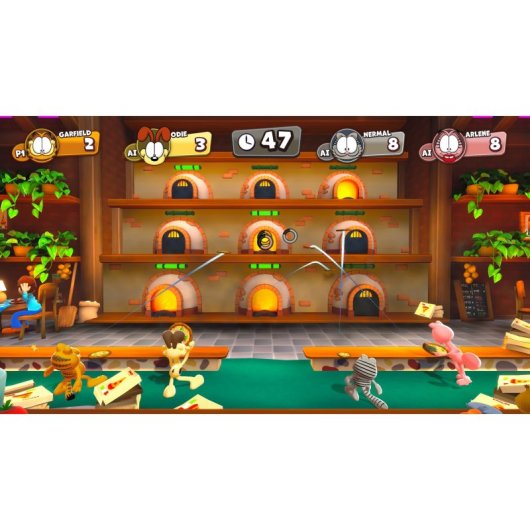 Microids Pack 2 Spiele Garfield Kart Furious Racing und Garfiel Lasagna Party + Nintendo Switch-Hülle
