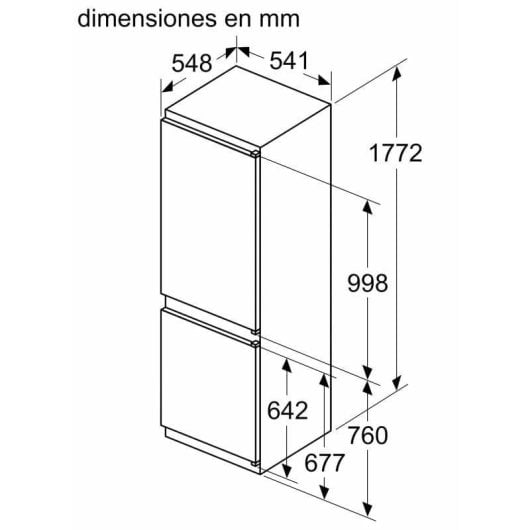 Frigorífico Combi Balay 3KIE711S Defrost 177cm 267L E Branco