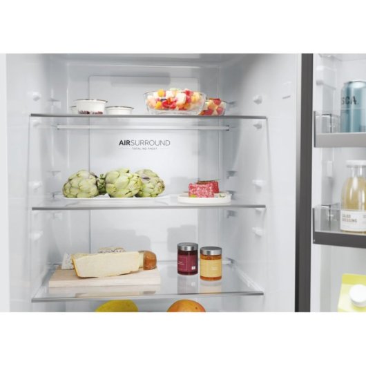 Haier 2D 60 Serie 1 HDW1618DNPK Frigorífico Combi No Frost D Plata
