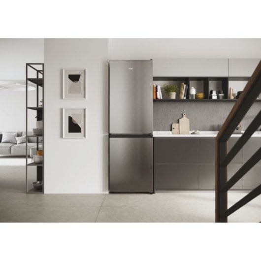 Haier 2D 60 Serie 1 HDW1618DNPK Frigorífico Combi No Frost D Plata