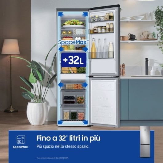 Frigorifero e congelatore Samsung RB34C775CS9/EF Libera installazione 344 LC Acciaio inox