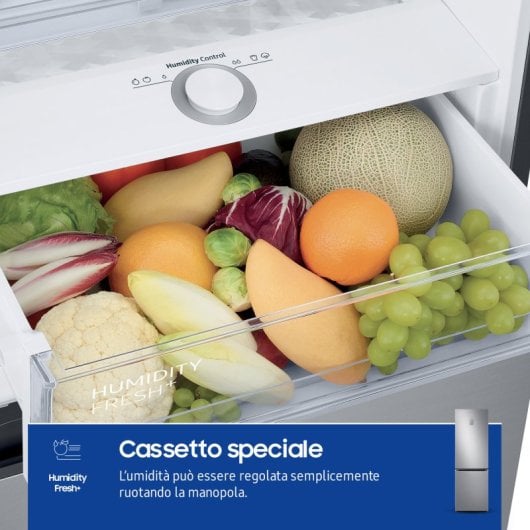 Frigorifero e congelatore Samsung RB34C775CS9/EF Libera installazione 344 LC Acciaio inox