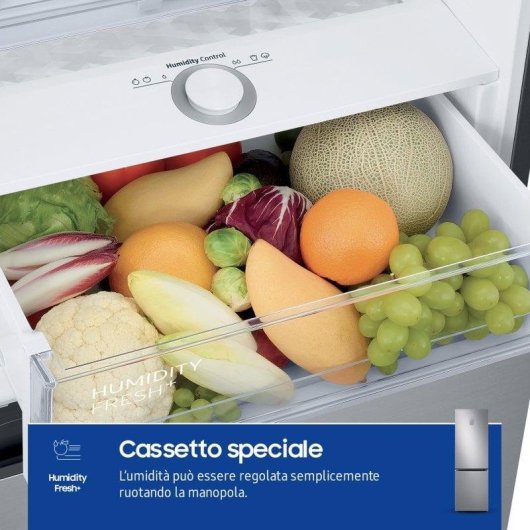 Frigorífico Combi Samsung RB34C775CS9EF No Frost 185cm 344L C Inox WiFi IA