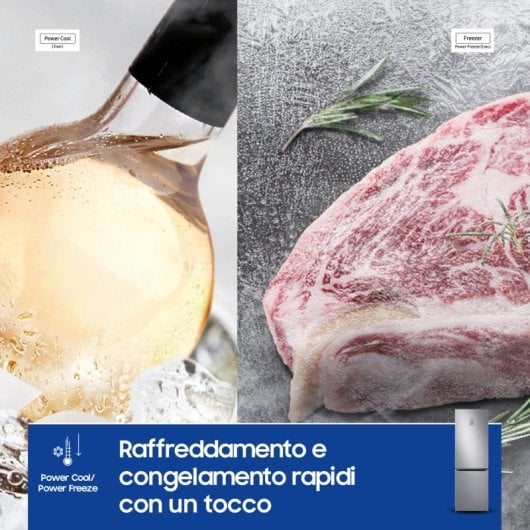 Frigorifero e congelatore Samsung RB34C775CS9/EF Libera installazione 344 LC Acciaio inox