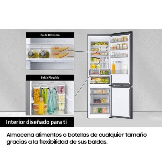 Samsung RB38C776CS9/EF Frigorífico Combi C Acero inoxidable