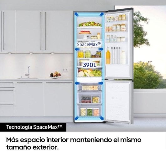 Frigorífico Combi Samsung RB38C776DS9EF No Frost 203cm 390L D Inox WiFi IA