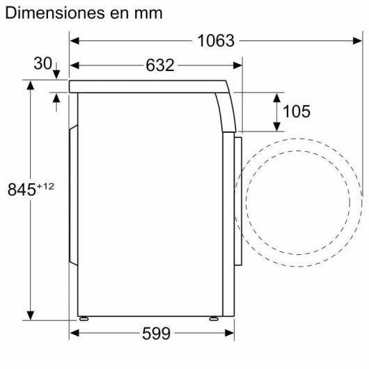 Máquina de Lavar Roupa Balay 3TS384BT 8 kg 1400rpm A Branco Display LED