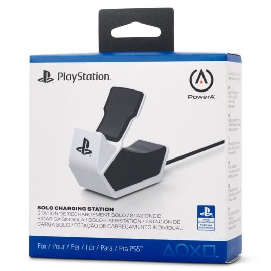 PowerA Estación de Carga Solo Blanca para Un Mando Inalámbrico DualSense/Edge de PS5