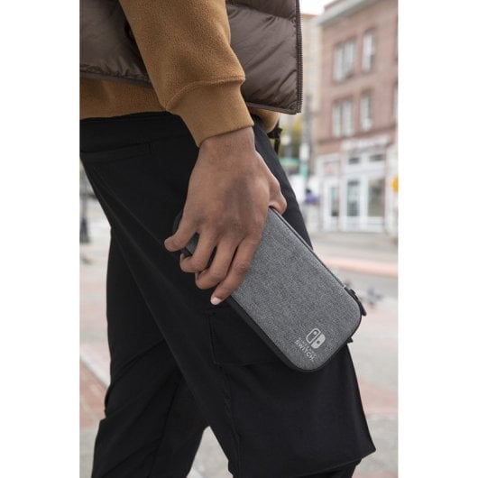 PowerA Estuche Slim Negro/Gris para Nintendo Switch/OLED/Lite