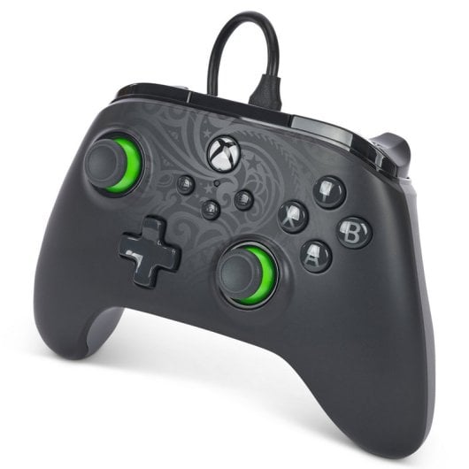 PowerA Advantage Mando con Cable Negro/Verde para Xbox Series X/S