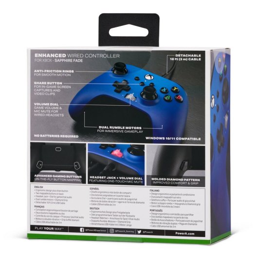 PowerA Sapphire Fade Enhanced Wired Controller für Xbox Series X/S