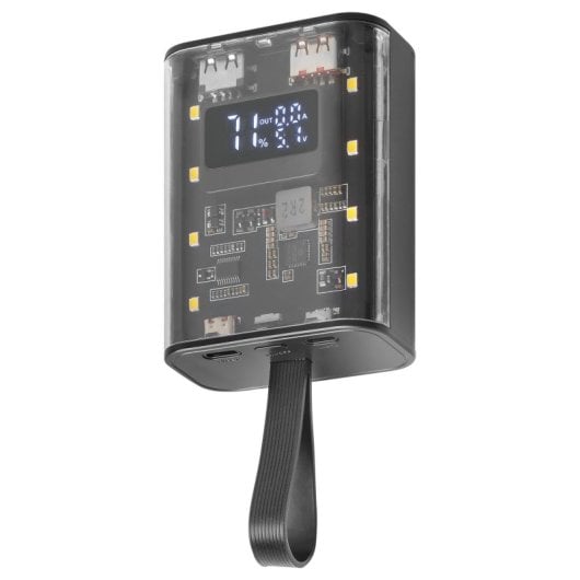 Mars Gaming MPK-10K PowerBank Compacto de Múltipla Carga com Ecrã 10000mah 22.5W Preto