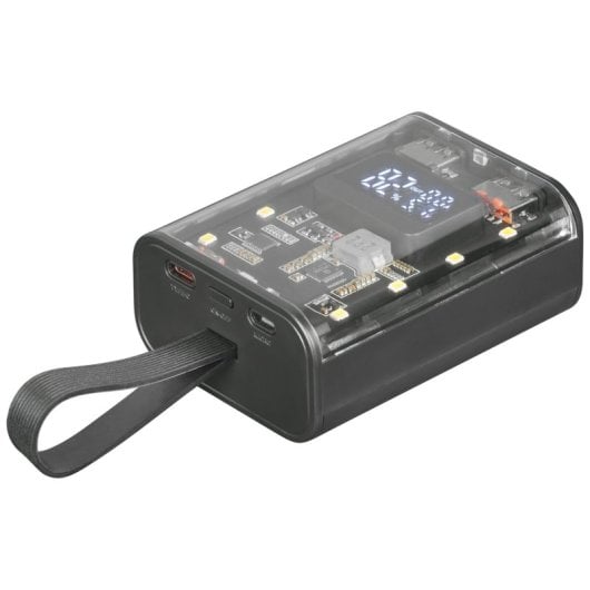 Mars Gaming MPK-10K PowerBank Compacto de Múltipla Carga com Ecrã 10000mah 22.5W Preto