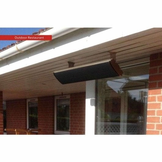 Elektrisches Infrarot-Heizgerät Sined 4000W Schwarz IPX4 Wand- oder Deckenmontage