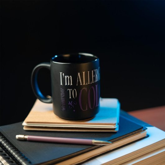 Erik Editores Taza Wednesday I'm Allergic To Color 350ml