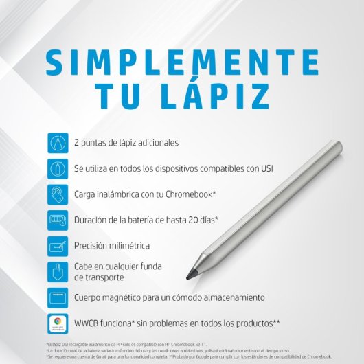 HP Stylet USI rechargeable sans fil