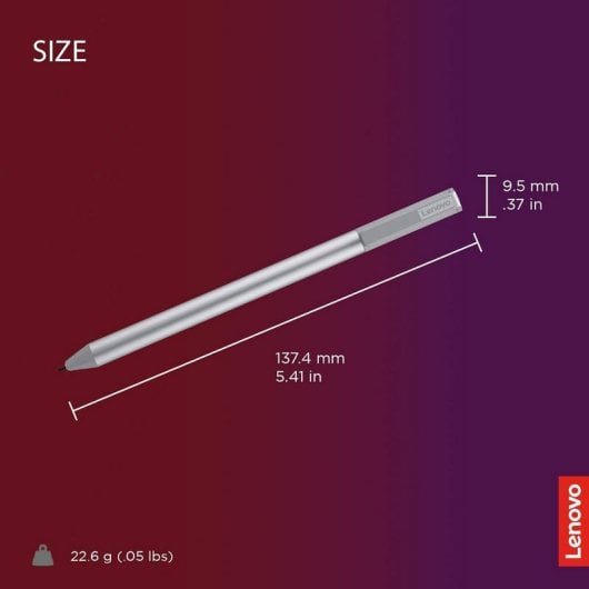 Lenovo USI Pen 2 Lápiz Óptico Gris Compatible con el Sistema Operativo Chrome
