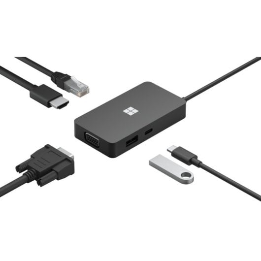 Microsoft USB-C Travel Hub com USB-A/USB-C/HDMI/VGA/RJ45