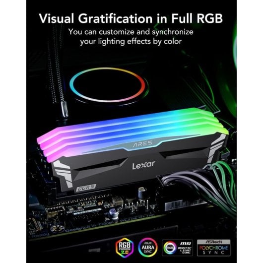 Lexar ARES RGB DDR5 6400 Mhz 32 GB 2x16 GB CL32