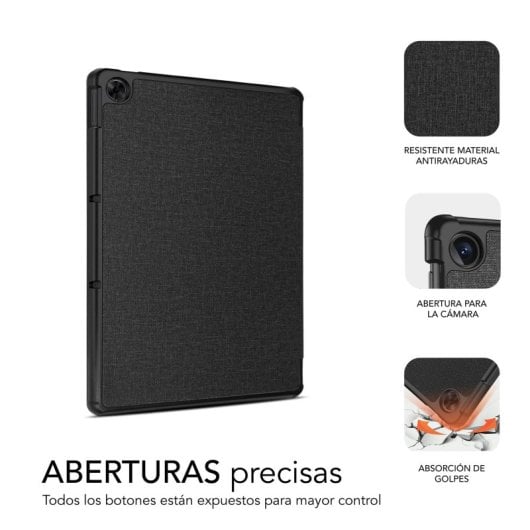 Custodia antiurto nera Subblim per Realme Pad 10.4"