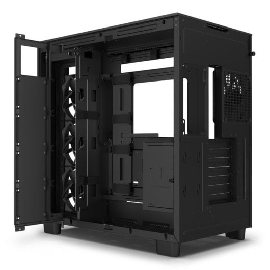 NZXT H9 Flow Mid-Tower ATX in vetro temperato USB-C/3.2 nero