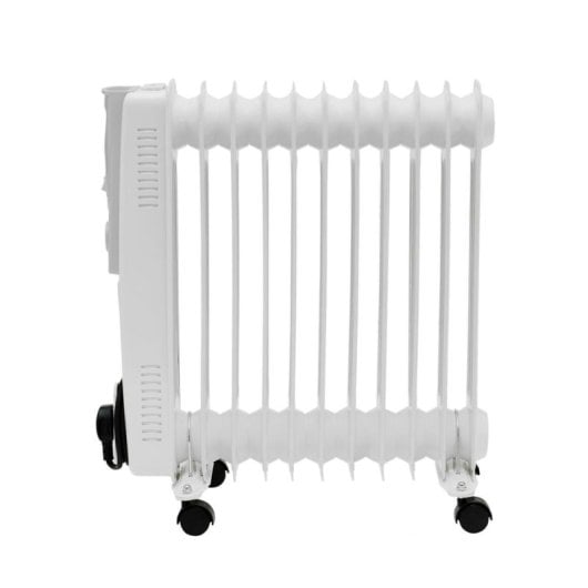 Yoevu Radiador de Aceite de Bajo Consumo 11 Elementos 2500W Blanco