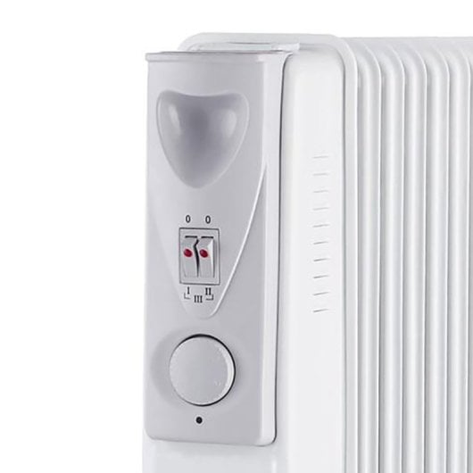 Yoevu Radiador de Aceite de Bajo Consumo 11 Elementos 2500W Blanco