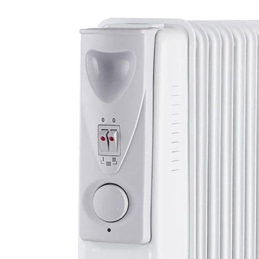 Yoevu Radiador de Aceite de Bajo Consumo 11 Elementos 2500W Blanco