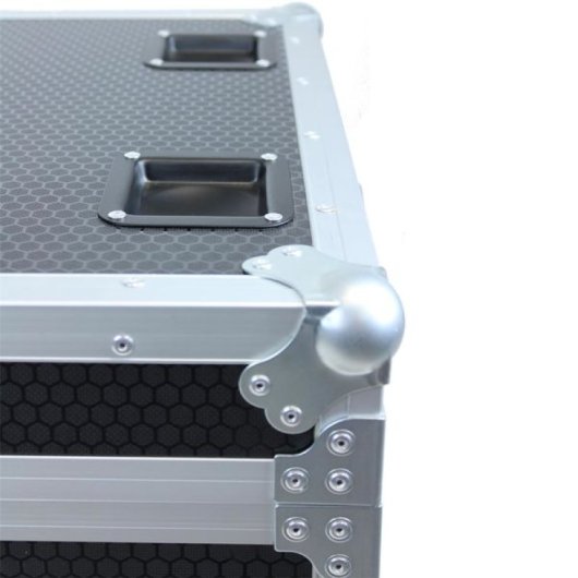 Kimex Flightcase 60 X 60 X 60 Cm Avec Plateau Et Séparateur Interne