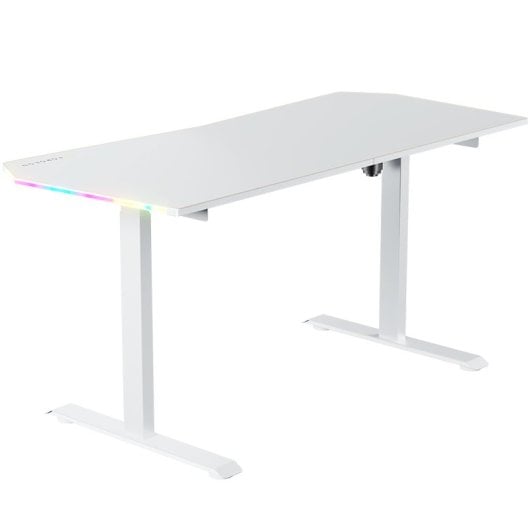 Tavolo da gioco Forgeon Battleground bianco regolabile in altezza con motore 160x70 cm RGB bianco