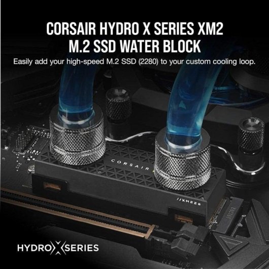 Refrigeración Líquida Corsair Hydro X Series XM2 M.2 Negro Cobre Nylon