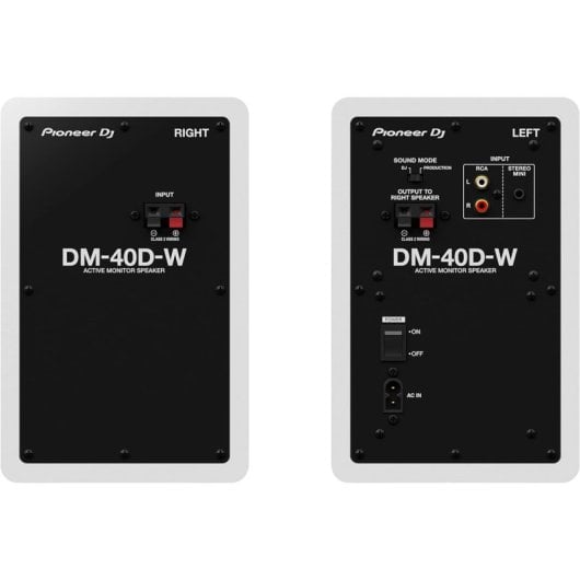 Pioneer DJ DM-40D-W Altavoces de Monitor de 4'' Blanco