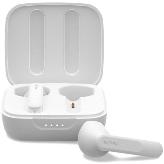 NGS Artica Move White Auriculares Inalámbricos con Estuche de Carga y Bluetooth 5.3 Blancos