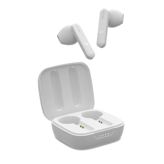 NGS Artica Move White Auriculares Inalámbricos con Estuche de Carga y Bluetooth 5.3 Blancos