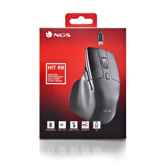 NGS Hit-RB mouse Mano destra RF Wireless Ottico 1600 DPI