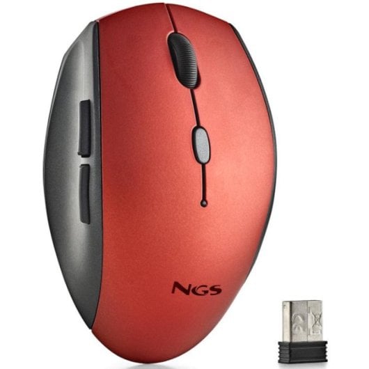 NGS BEE souris Droitier RF sans fil Optique 1600 DPI Rouge