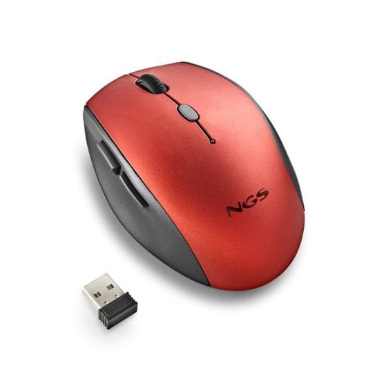 NGS BEE souris Droitier RF sans fil Optique 1600 DPI Rouge