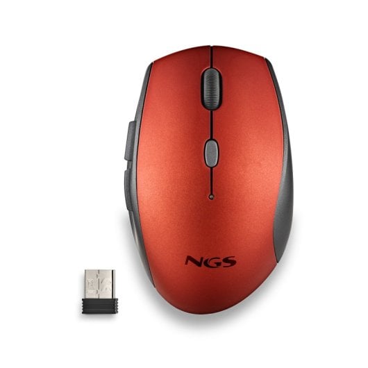 NGS BEE souris Droitier RF sans fil Optique 1600 DPI Rouge