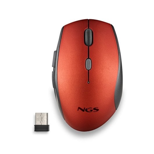 NGS BEE mouse Mano destra RF Wireless Ottico 1600 DPI Rosso