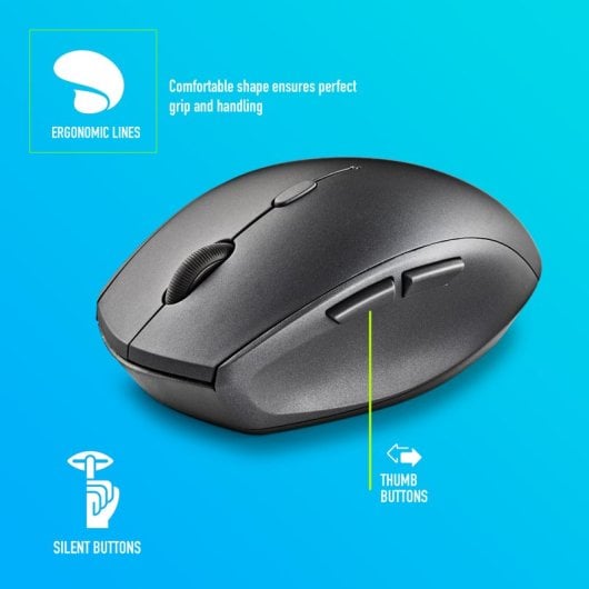 NGS BEE mouse Mano destra RF Wireless Ottico 1600 DPI Nero