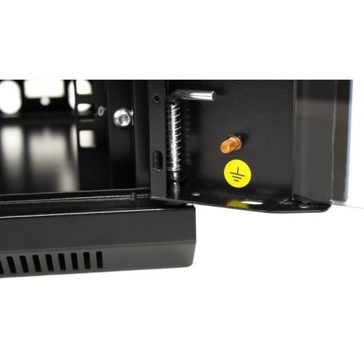 Wand-Rackschrank Lapara 9U 600x450mm FlatPack Schwarz RAL 9004